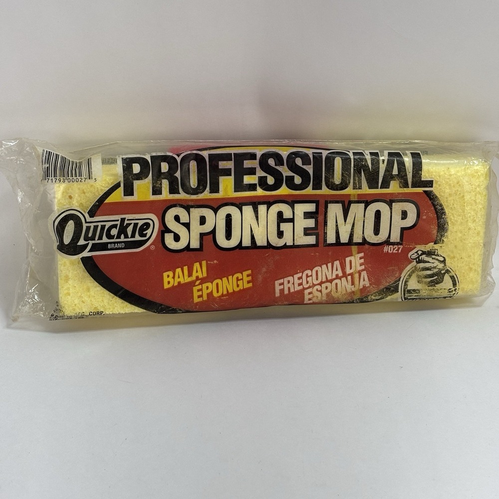 Quickie Jumbo Professional Sponge Mop Refills  #0272 NEW